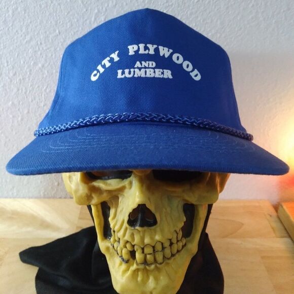 Vintage Other - Deadstock Vintage City Plywood & Lumber Rope Snap Back Hat